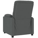 vidaXL Fauteuil inclinable Gris foncé Tissu