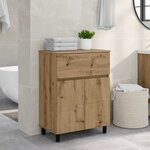 vidaXL Unité de vanité de salle de bain Chêne artisanal