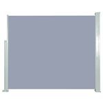 vidaXL Auvent latéral rétractable 120 x 300 cm Gris