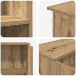 vidaXL Bureau réception chêne artisanal 100x50x103 5cm bois ingénierie