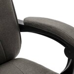 vidaXL Chaise de bureau Gris Tissu