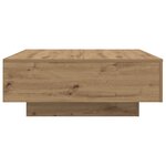 vidaXL Table Basse chêne artisanal 80 x 80 x 31 cm Bois d'ingénierie