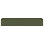 vidaXL Jardinière vert olive 280x80x40 cm acier