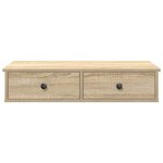vidaXL Étagère murale avec tiroirs chêne sonoma bois d'ingénierie