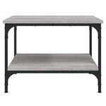 vidaXL Table basse sonoma gris 55x55x40 cm bois d'ingénierie