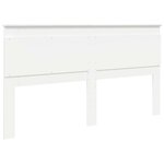 vidaXL Tête de lit avec tête de lit Blanc 200 cm Bois d'ingénierie