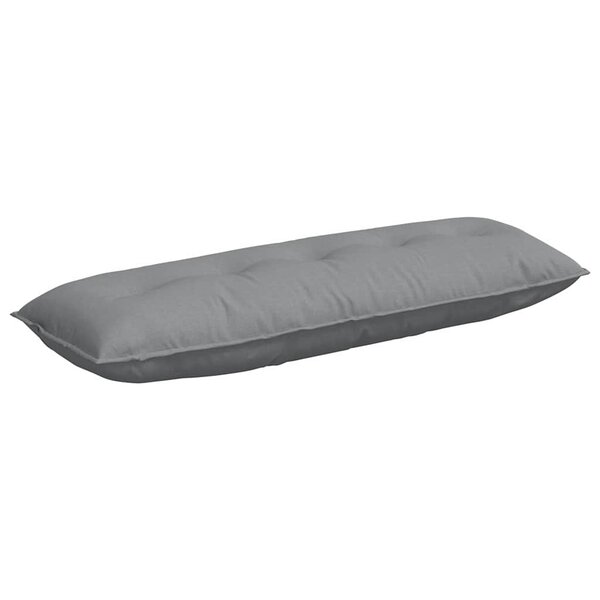 vidaXL Coussin de Dos Gris clair 140 x 19 x 50 cm tissu