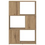 vidaXL Support de Livre Chêne artisanal Bois d'ingénierie 60 x 24 x 94 cm