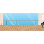 Scène à décorer pour enfants - cours de danse - stickers puffies