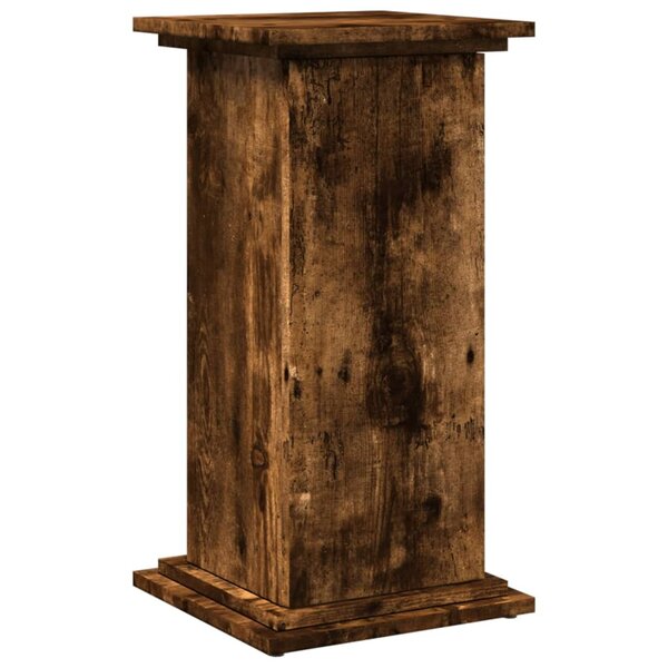 vidaXL Piédestal avec rangement chêne fumé 31x30x60 cm bois ingénierie