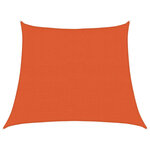 vidaXL Voile d'ombrage 160 g/m² trapèze orange 3/4x3 m PEHD