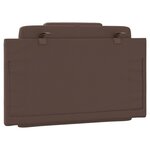 vidaXL Coussin de tête de lit Viana marron 80 cm similicuir