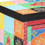 Table console vidaXL Multicolore 50x30x75 cm en bois de mangue massif