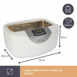 Perel nettoyeur à ultrasons avec minuterie 2 6 l