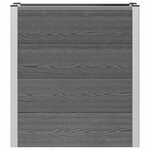 vidaXL Jardinière surélevée Gris 75 x 30 x 82 cm WPC et Aluminium
