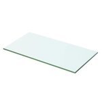 vidaXL Panneau pour étagère Verre transparent 50 x 20 cm