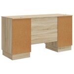 vidaXL Bureau Chêne Sonoma 142 5 x 50 x 75 cm Bois d'ingénierie