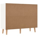 vidaXL Buffet blanc et chêne sonoma 90x30x72 cm bois d'ingénierie