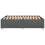 vidaXL Cadre de lit sans matelas gris foncé 140x200 cm tissu