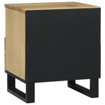 vidaXL Meubles de chevet   Ensemble de 2  40 x 33 x 46 cm  En bois de mangue massif
