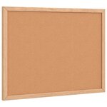 vidaXL Tableau en liège avec cadre bois de pin massif 40x30 cm