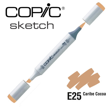 Marqueur à l'alcool Copic Sketch E25 Caribe Cocoa