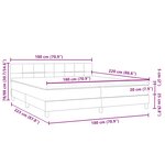 vidaXL Sommier à lattes de lit et matelas et LED vert foncé 180x220cm velours