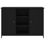 vidaXL Buffet noir 100x35x70 cm bois d'ingénierie