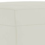 vidaXL Ensemble de canapés 3 Pièces avec coussins Crème Velours