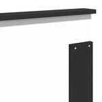 vidaXL Tête de lit Chêne noir 160 cm Bois d'ingénierie
