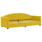 vidaXL Lit de jour avec lit gigogne jaune 80x200 cm velours
