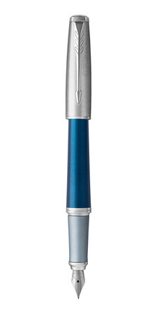 PARKER Urban Premium - Stylo-plume, bleu profond, attributs chromés, plume moyenne, en écrin
