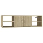 vidaXL Étagère murale Chêne sonoma 102x30x29 cm Bois d’ingénierie