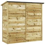 vidaXL Abri à outils de jardin Pinède imprégnée 182x76x175 cm