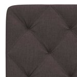 vidaXL Coussin de tête de lit marron foncé 90 cm tissu