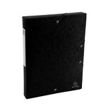 Boite De Classement Exabox Dos 40mm Carte Lustrée Scotten - A4 - Noir - X 10 - Exacompta