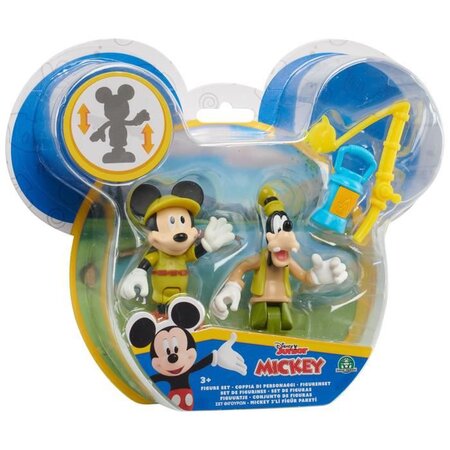 Mickey, 2 figurines articulées 7,5 cm avec accessoires, Theme Camping,  Jouet pour enfants des 3 ans - La Poste