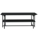 vidaXL Table basse Noir 100x50x40 cm Bois d'ingénierie