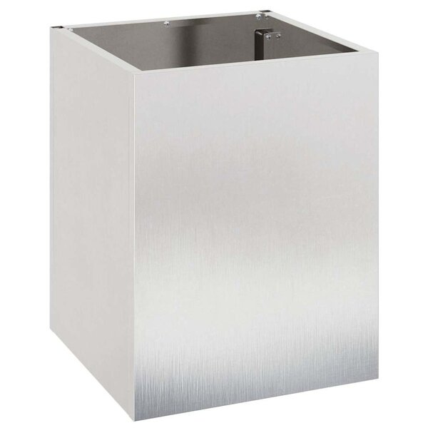 vidaXL Cache-pot de jardin Argent Acier inoxydable