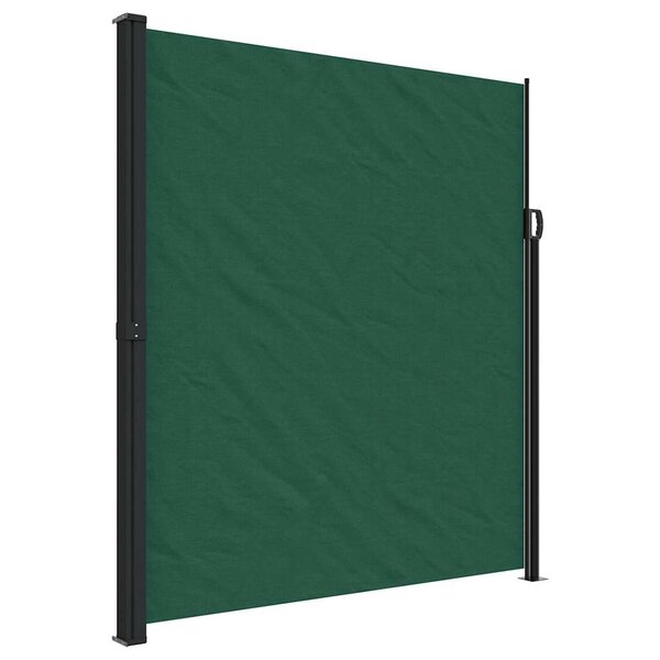 vidaXL Auvent latéral rétractable vert foncé 220x500 cm