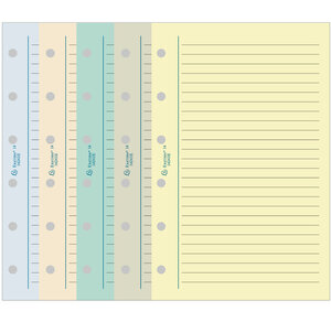 Recharge accessoire Exatime 17 travers couleurs 44 feuillets 172x105 mm EXACOMPTA