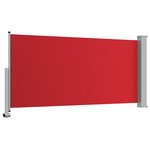 vidaXL Auvent latéral rétractable de patio 120x300 cm Rouge