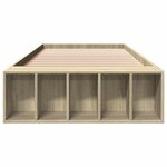 vidaXL Cadre de lit sans matelas chêne sonoma 90x200 cm