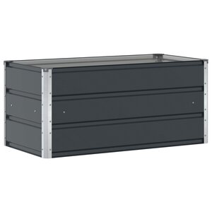 vidaXL Jardinière Anthracite 100 x 50 x 45 cm Acier galvanisé