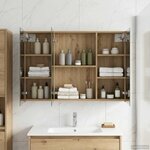 vidaXL Armoire Miroir de Salle de Bain Chêne artisan