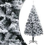 vidaXL Sapin de Noël artificiel LED boules flocons de neige Vert 300cm