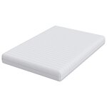vidaXL Matelas Blanc 140 x 190 cm Polyester