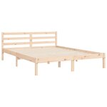 vidaXL Cadre de lit sans matelas 160x200 cm bois massif