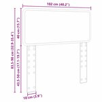 vidaXL Tête de lit Gris Sonoma 100 cm Bois d'ingénierie