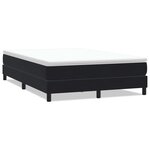 vidaXL Sommier à lattes de lit sans matelas noir 160x220 cm velours